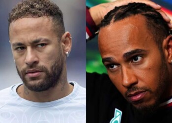 Neymar Jr. and Lewis Hamilton( Credits: The Independent and Irish Mirror)