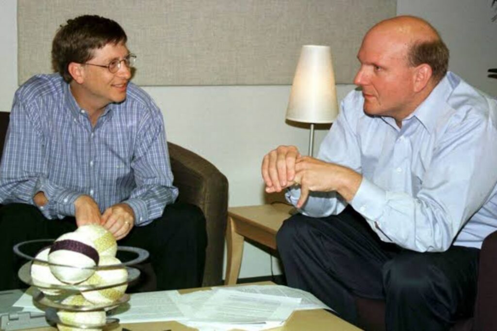 Steve Ballmer and bill gates 