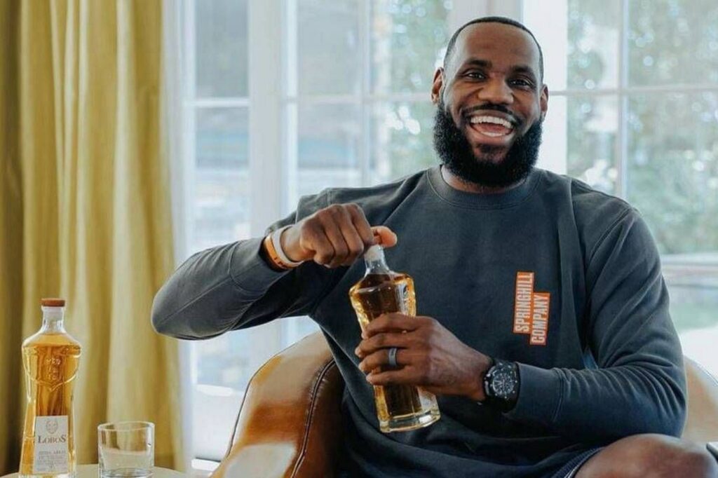 Nba players with their own alcohol brands: LeBron James 