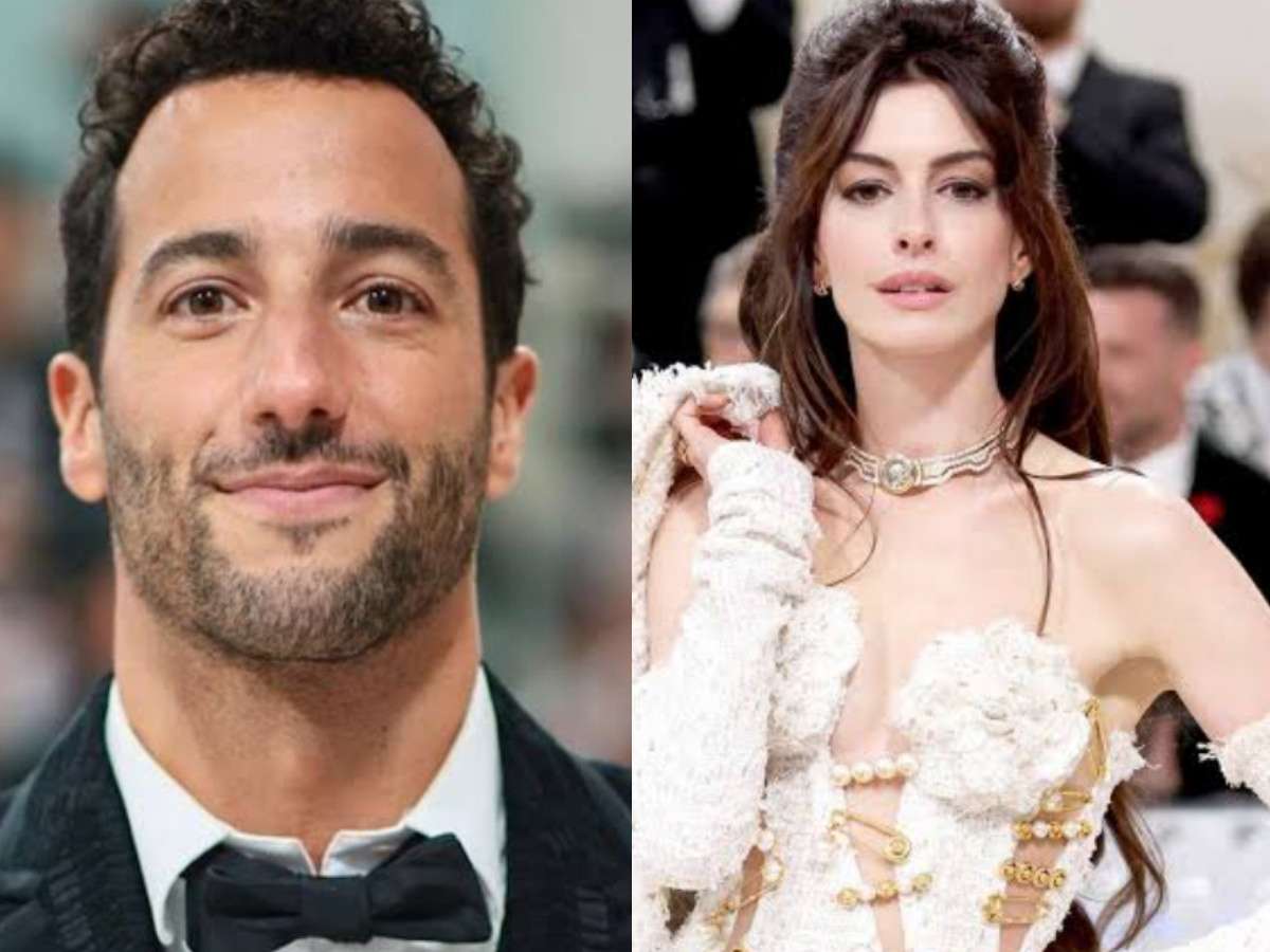 “Never saw this coming” – Fans react as Daniel Ricciardo meets Anne Hathaway at the 2023 Met Gala in a surprising crossover