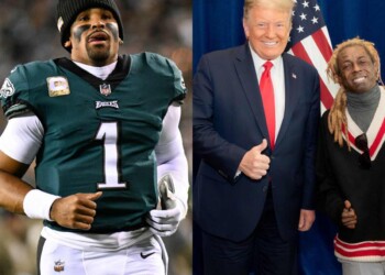 Jalen Hurts, Lil Wayne & Donald Trump