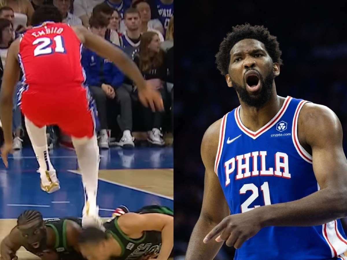 “That’s a Seth Rollins out of 10” – Joel Embiid CURB STOMPS Grant Williams during 76ers’ brutal loss to Celtics