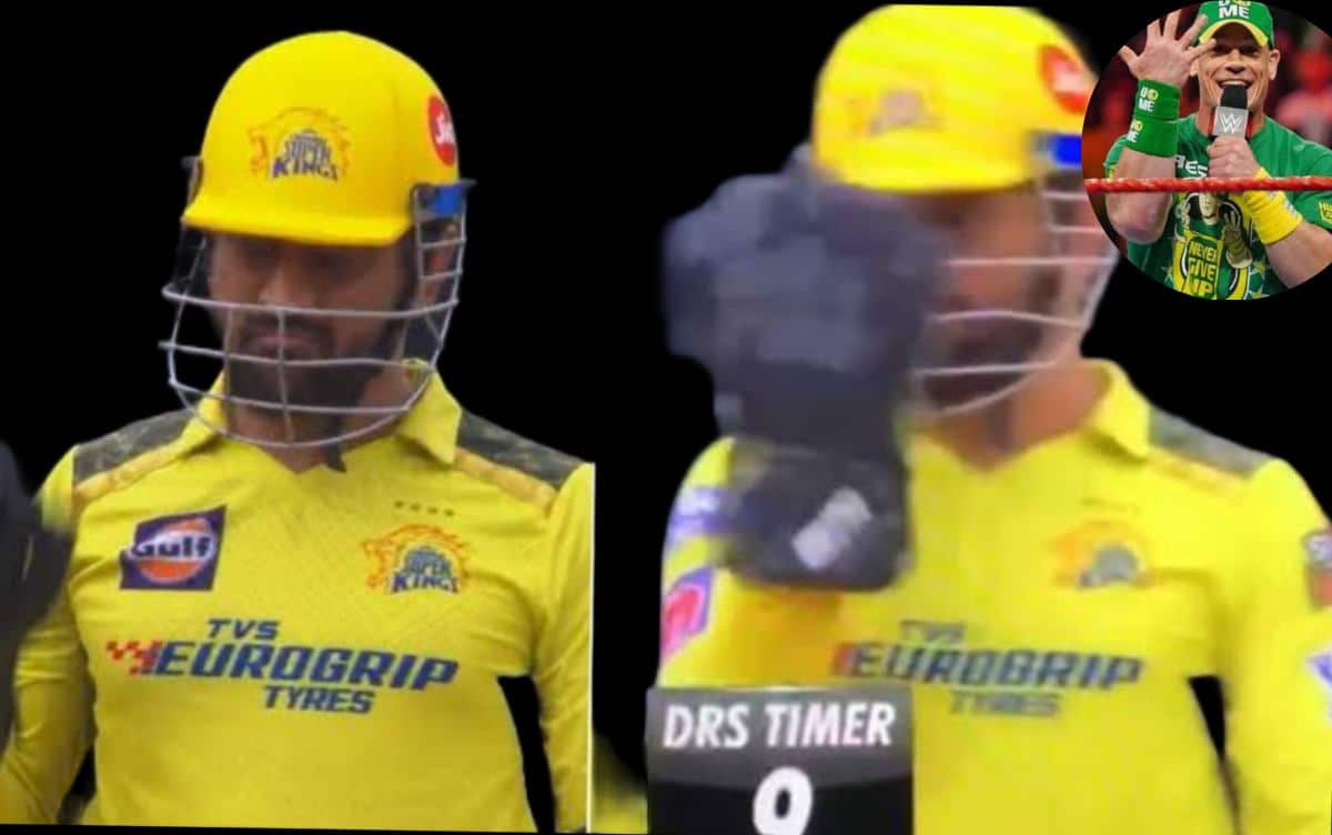 John Cena shares picture of MS Dhoni doing the iconic ‘You can’t see me’ pose in IPL match