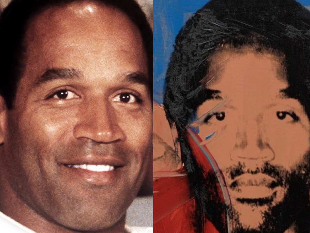 Hall of Famer O.J. Simpson's INFAMOUS portrait created by Andy Warhol