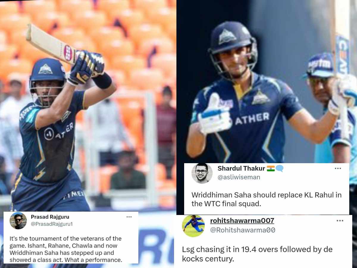 “Next poster boy for India”- Twitter erupts as Shubman Gill, Wriddhiman Saha’s assaults power GT to massive total against LSG