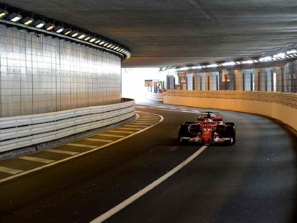 The iconic tunnel section of Monaco 