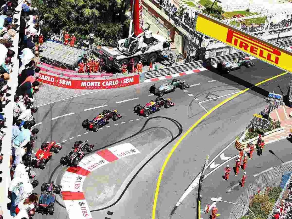 Monaco Grand Prix from a top angle