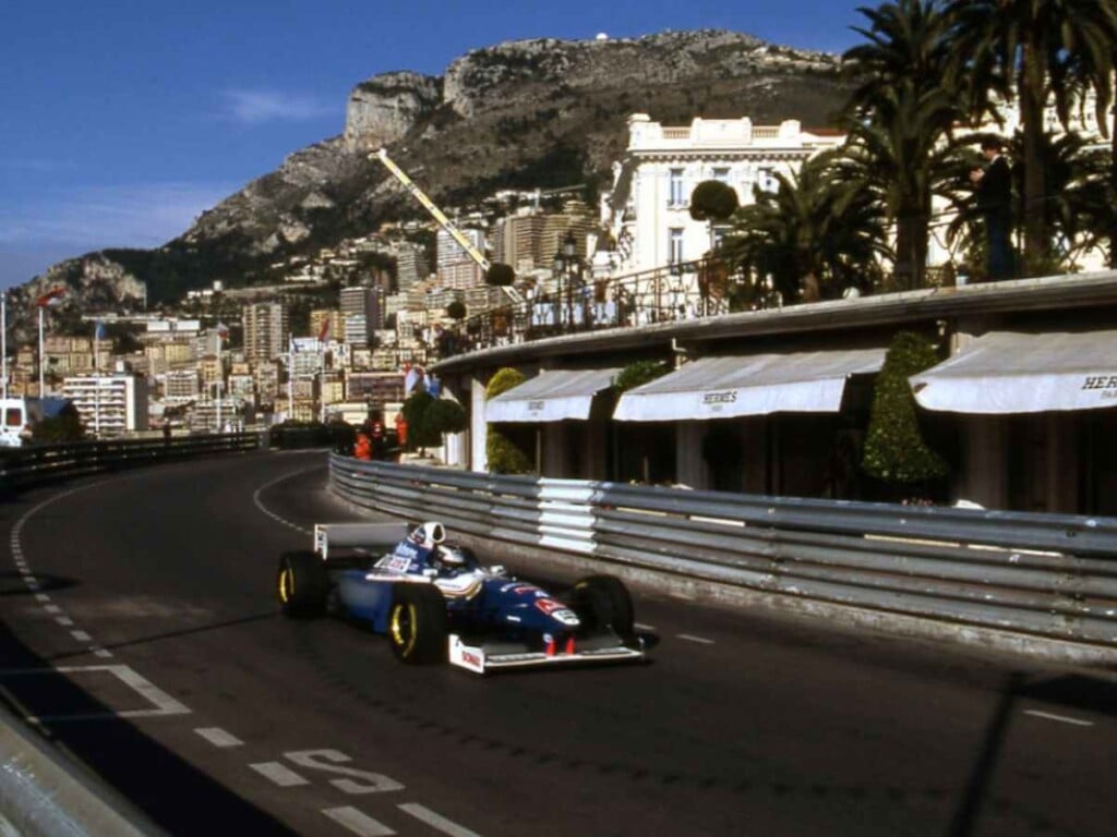 Heinz-Harald Frentzen takes his first pole at the 1997 Monaco GP