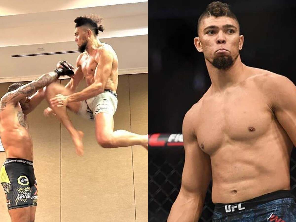 “What an incredible specimen” – Fans shocked as Johnny Walker pulls off ‘gravity-defying’ flying knee