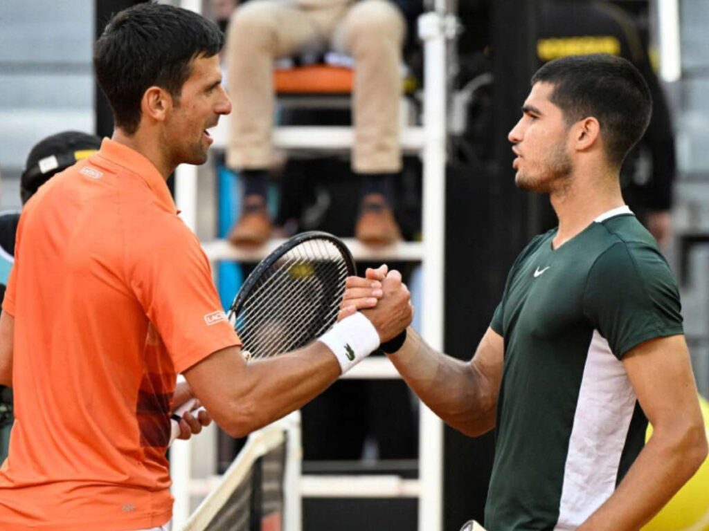 Novak Djokovic and Carlos Alcaraz (Image via Novak Djokovic)