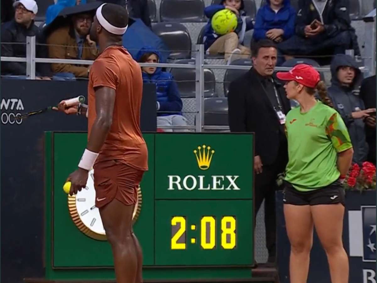 Frances Tiafoe underarm serve Lorenzo Musetti