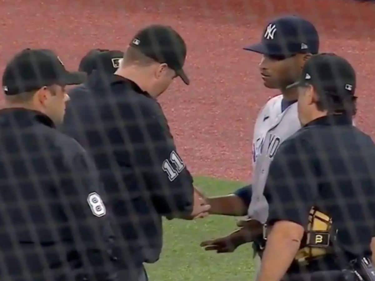 NY Yankees’ Domingo German ejected for use of illegal substance in game against Toronto Blue Jays