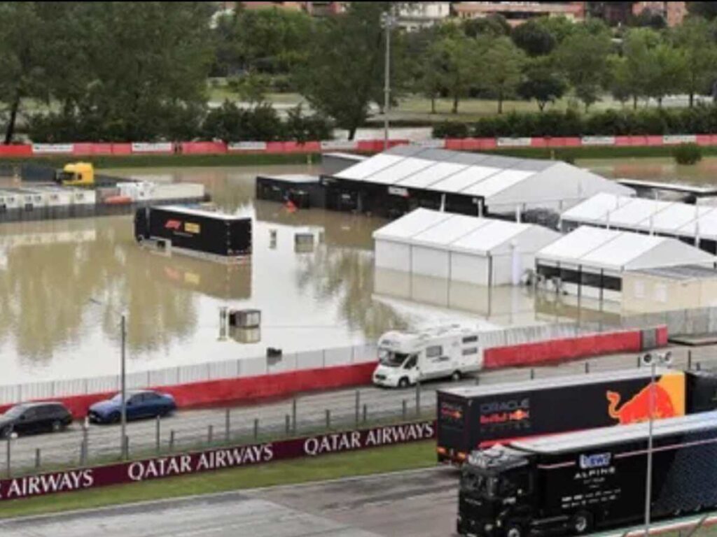 Flood-hit Imola (Image via The Guardian)