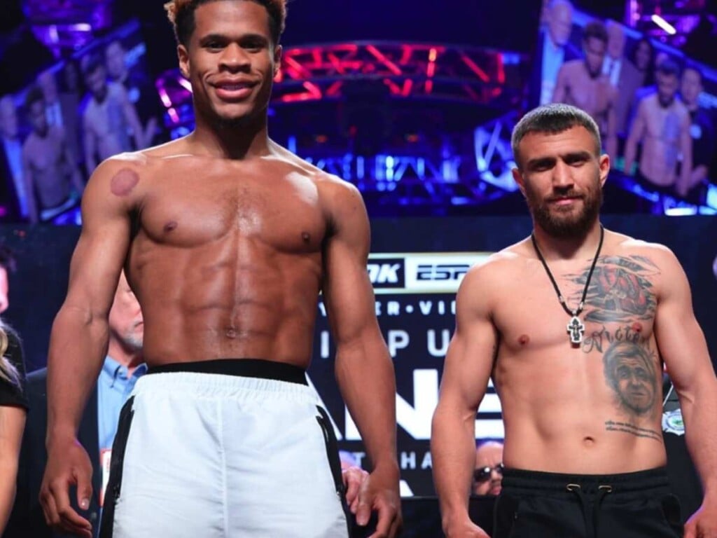 Devin Haney and Vasiliy Lomachenko 