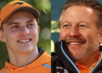Oscar Piastri ( Image via Autoweek) and Zak Brown (Image via GP Blog)
