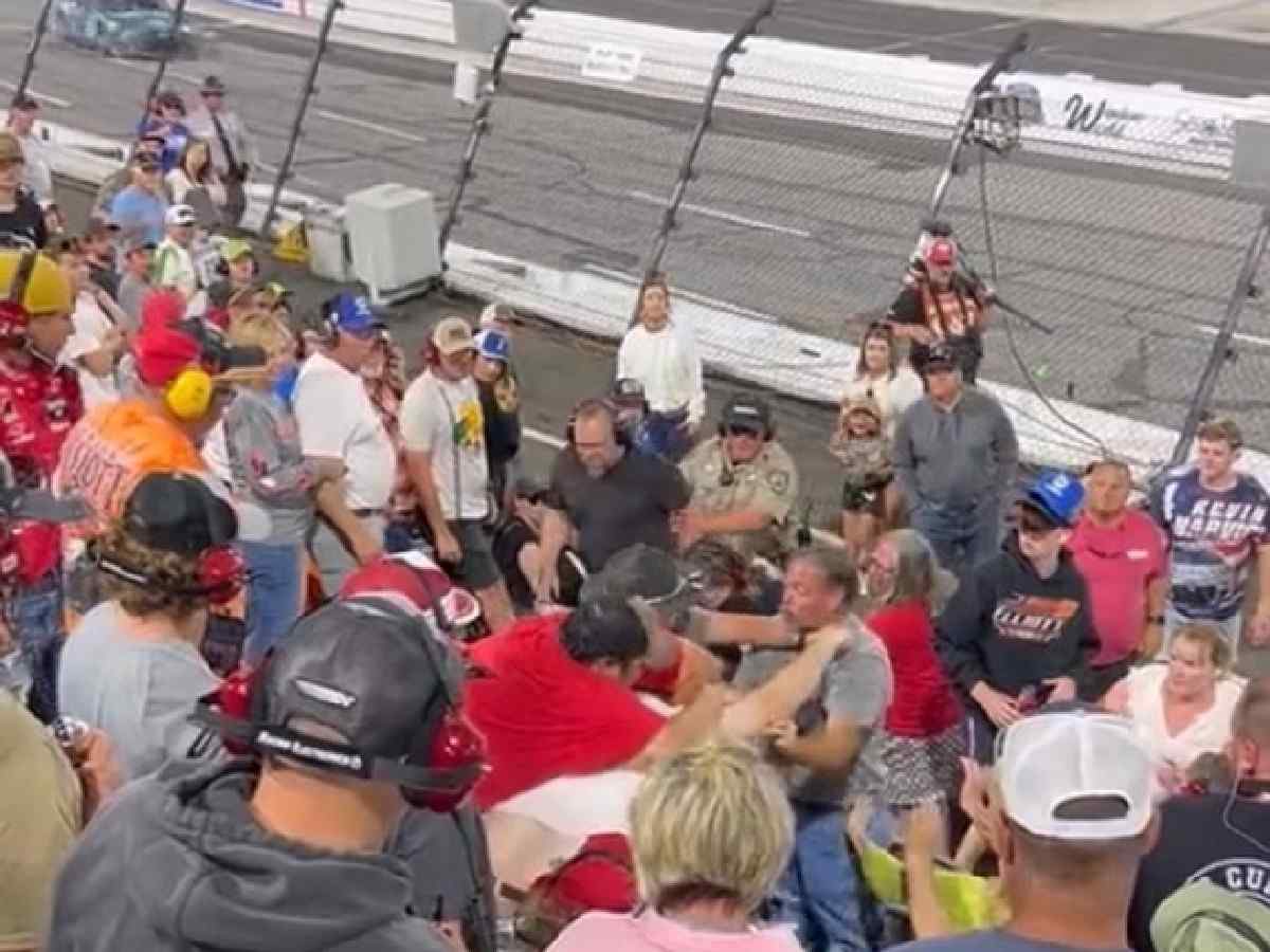 WATCH: “No more free moonshine” – NASCAR Twitter reacts as fans trade blows in the stands during North Wilkesboro All-Star Race