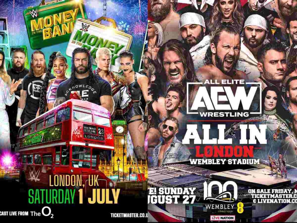 WWE money in the bank and AEW all in 