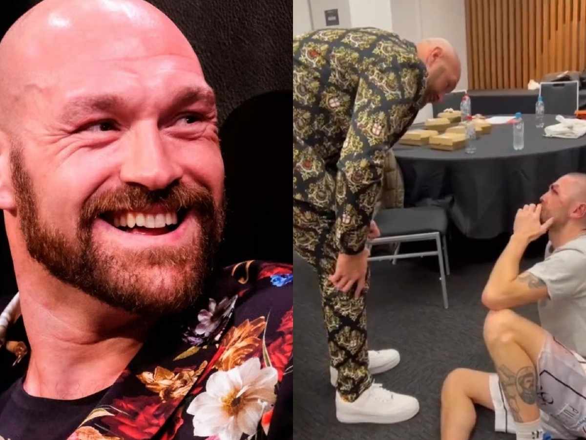 WATCH: Heart-warming video of suited-up Tyson Fury consoling 3-1 boxer goes viral