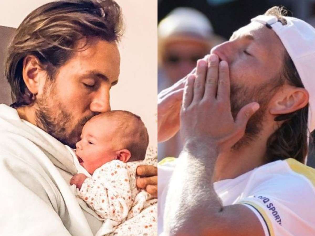 WATCH: Lucas Pouille WHOLESOMELY carries his daughter as he receives a local ‘guard of honor’ after qualifying for French Open main draw