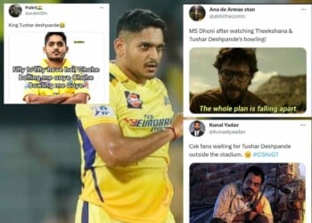 "Gill gave Orange Cap to Deshpande"- Memes rain on Twitter as Sai Sudharshan makes mockery of Tushar Deshpande in IPL 2023 final