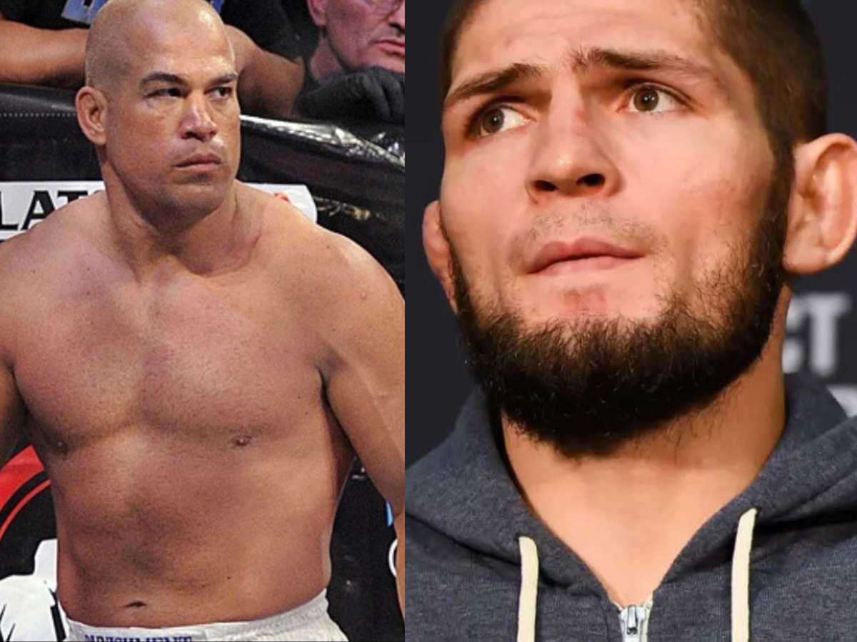 “Kaleb Menenenov” – Fans resurface legend Tito Ortiz hilariously attempting to pronounce Khabib Nurmagomedov