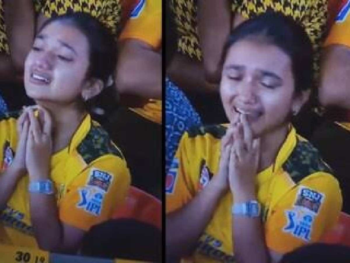 WATCH: “Dhoni sir please meet this girl,” CSK fangirl bursts into tears moments before team edges past GT in IPL 2023 final