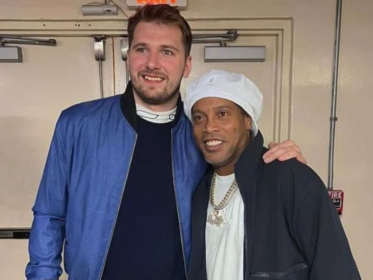 Ronaldinho crosses paths with NBA great Luka Doncic during his vacation, calls him a ‘beast’