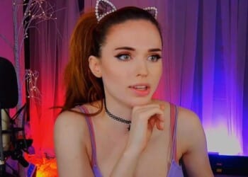 How many times has Amouranth been banned by Twitch