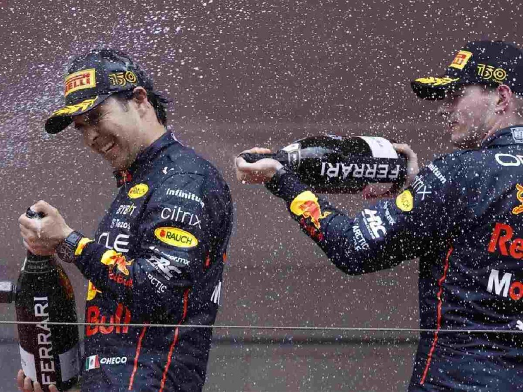 Sergio Perez and Max Verstappen via Essentially Sports