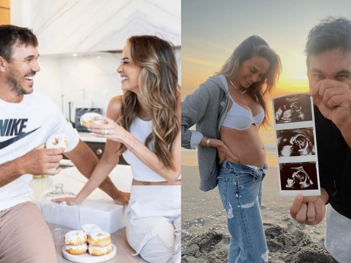 Brooks Koepka spoils Jena Sims’ baby gender reveal plans by accidentally publicizing gender at LIV Golf press conference