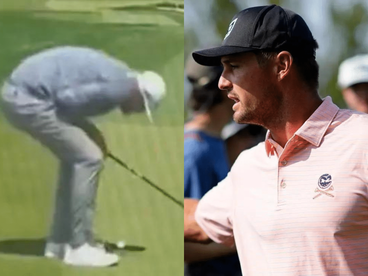 WATCH: Bryson DeChambeau dramatically slays Kenny Pigman with stray shot at 2023 PGA Championship