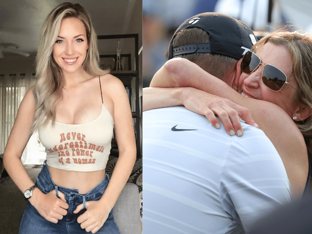 Paige Spiranac BRUTALLY calls out Michael Block as US PGA Championship hero dodges wife’s kiss on camera