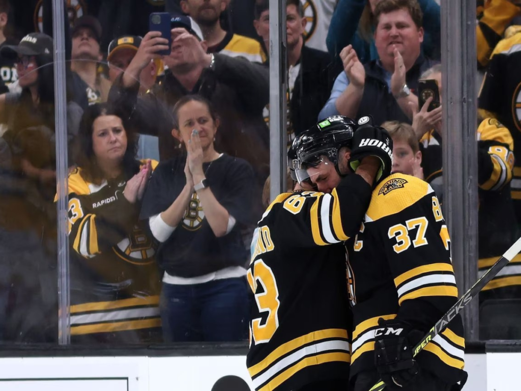 Brad Marchand and Patrice Bergeron [Image Credit: MassLive]