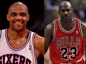 Charles Barkley and Michael Jordan