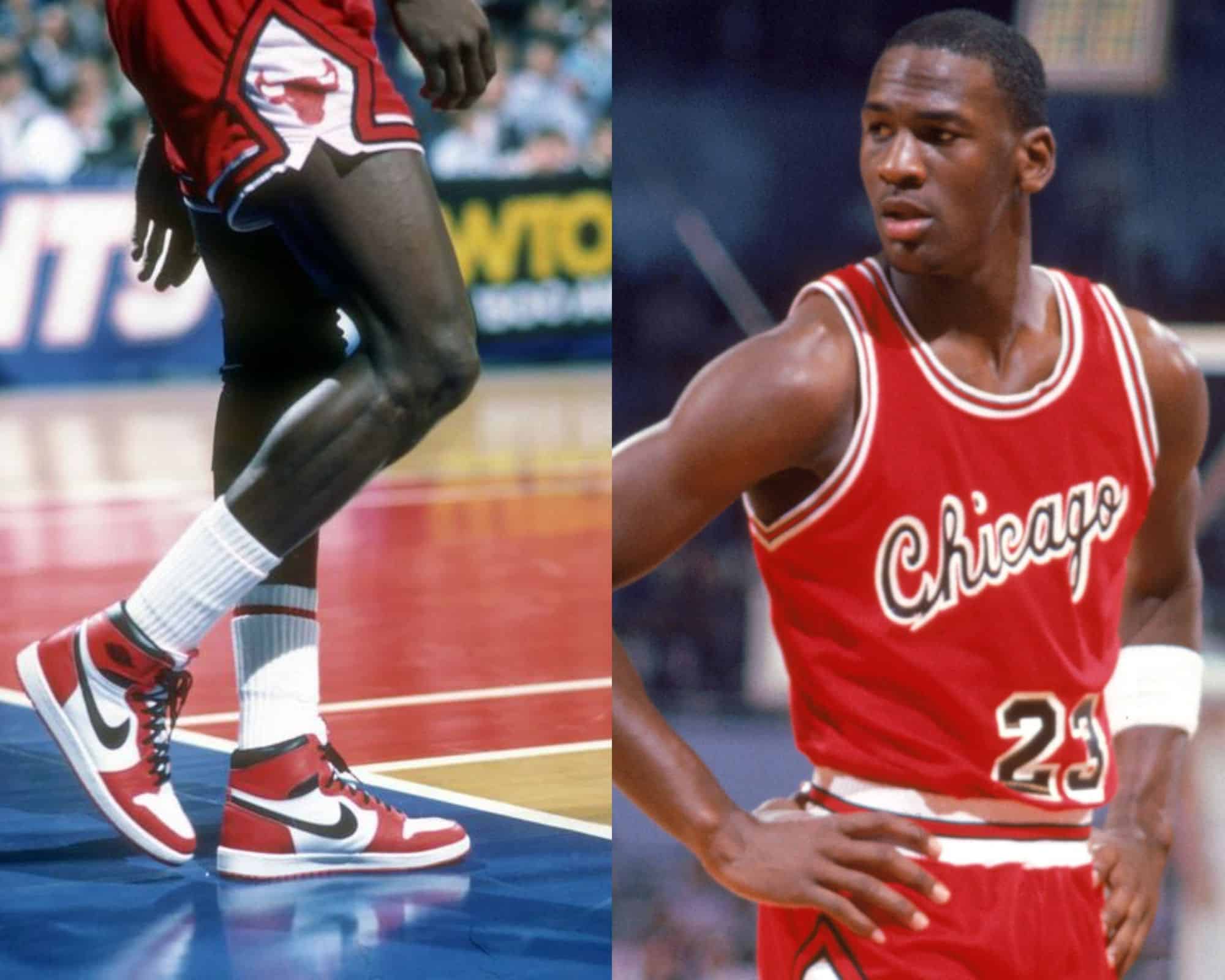 Did Michael Jordan get banned for wearing Air Jordan shoes?