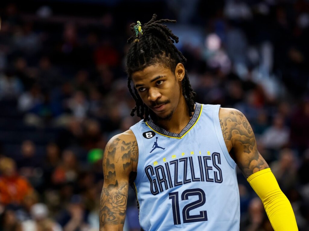 Ja Morant for the Memphis Grizzlies (Image via David Berding/Getty Images)