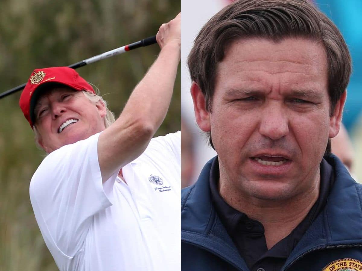 Former US President Donald Trump TAUNTS Gov. Ron DeSantis amidst flaring tension at LIV Golf Pro-Am in Virgina