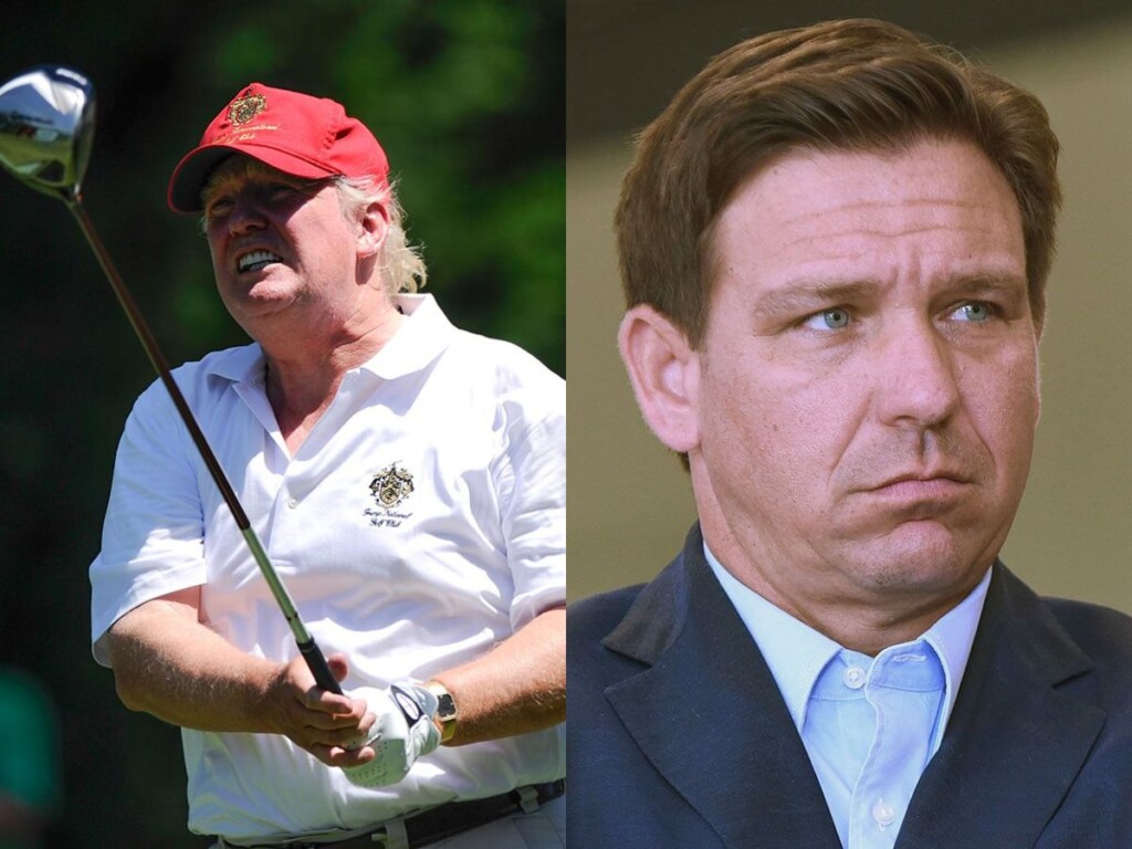 donald trump and Ron DeSantis ( Image via skysports )