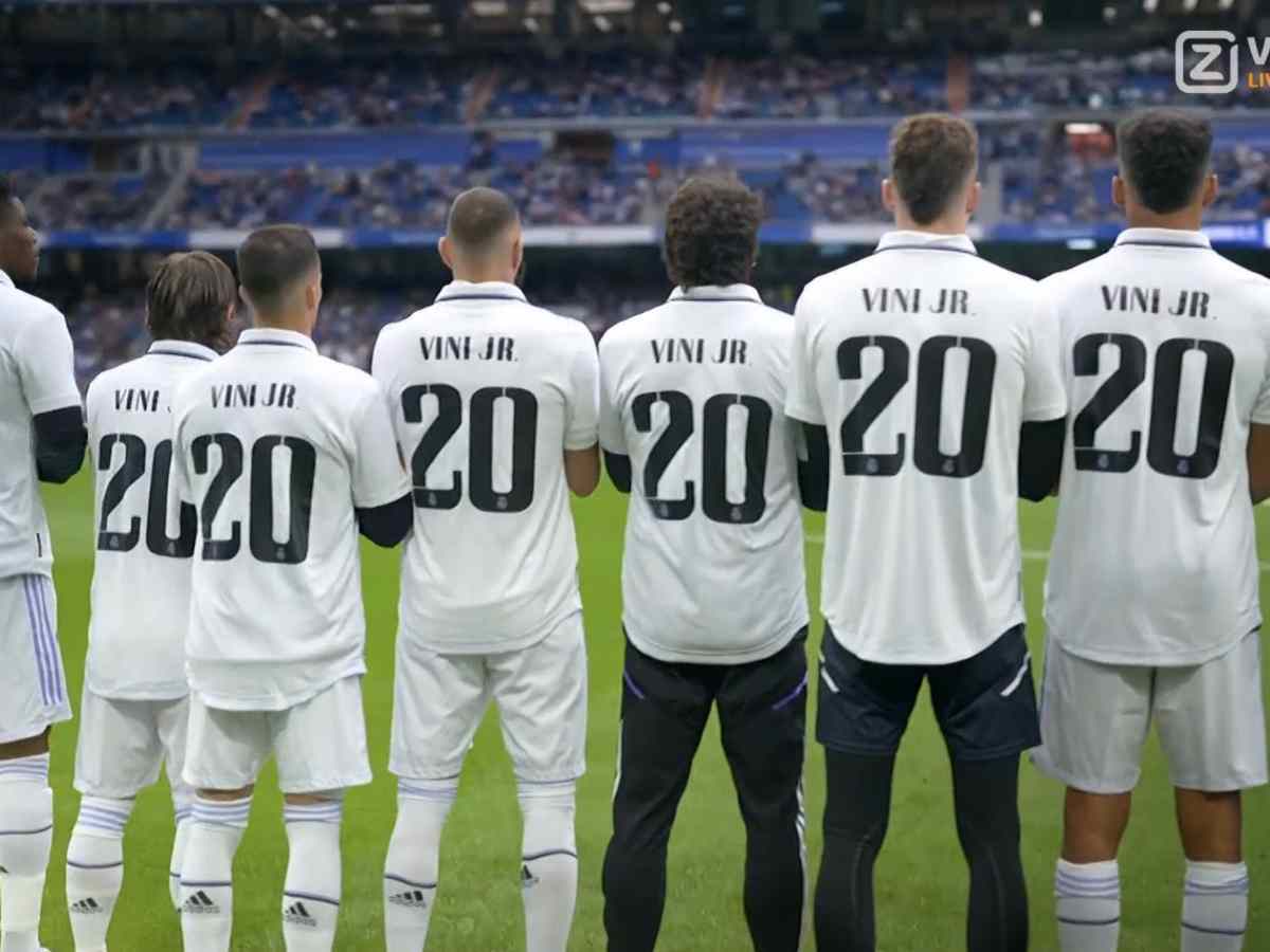 “Beautiful; More than football”- Fans applaud Real Madrid’s gesture of solidarity towards Vinicius Jr. after wearing his No.20 jersey 