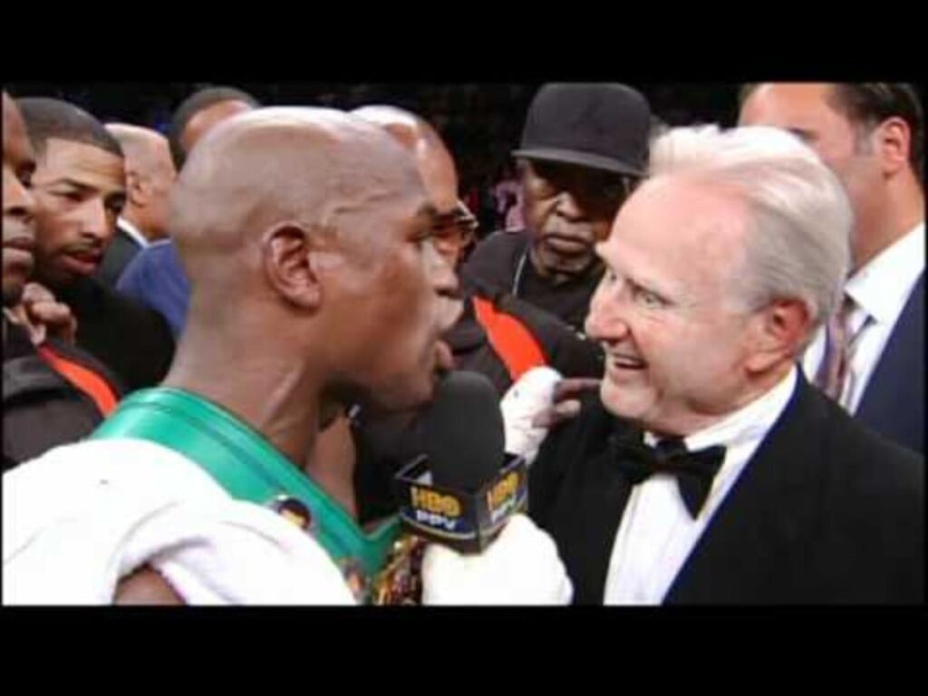 When Floyd Mayweather rejected to be interviewed by Larry merchant