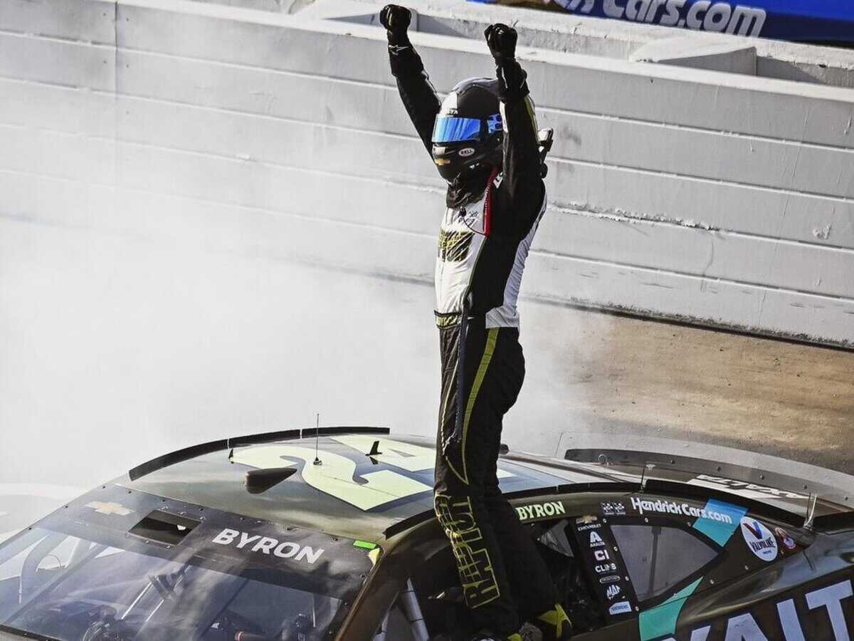 “Congratulations on being the car Chastain didn’t wreck”- NASCAR Twitter reacts as ‘lucky’ William Byron wins Darlington Cup race