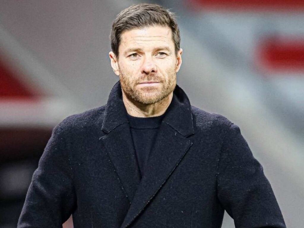 Xabi Alonso on the touchline