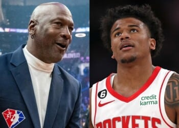 Michael Jordan (L) and Jalen Green (R)
