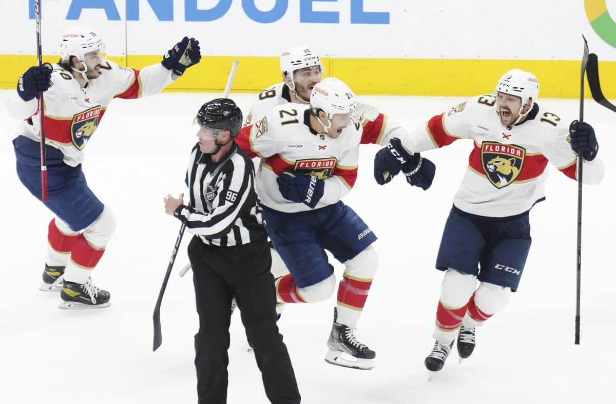 WATCH: Roberto Luongo and the Panthers’ front office have an exciting post-match celebration after Game 5 win against Maple Leafs