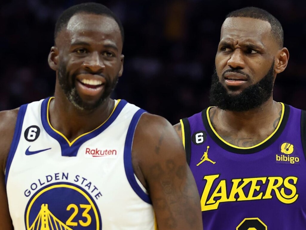 "Meat riding is crazy" - Draymond Green smiling with LeBron James after ...