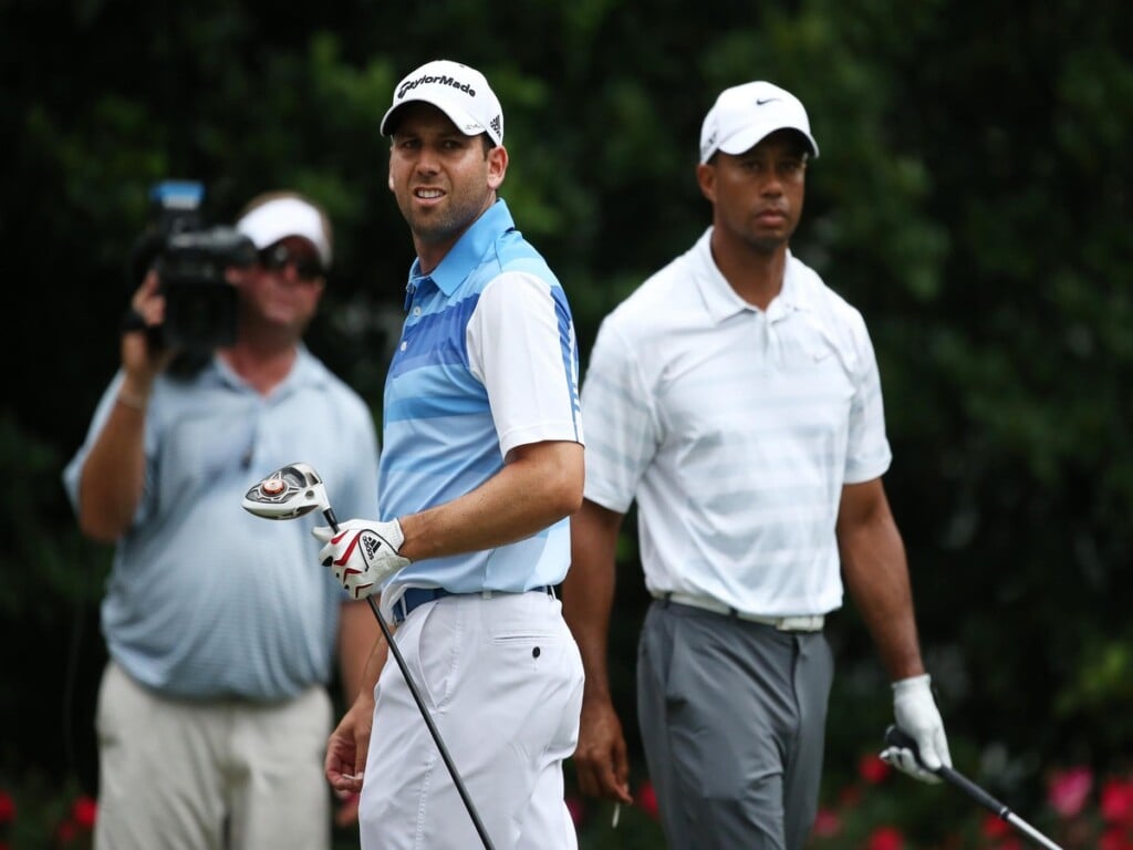 Tiger Woods and Sergio Garcia