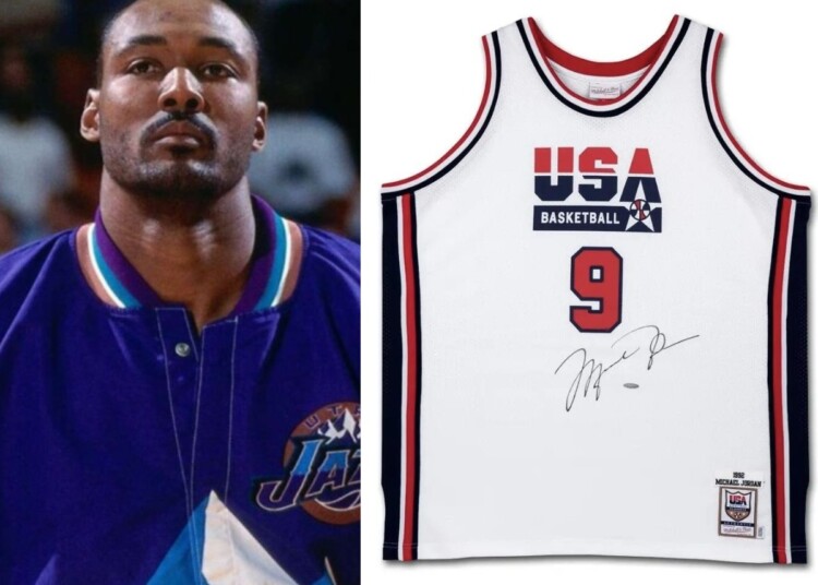 Karl Malone Sells Michael Jordans Personalized T To Become 3