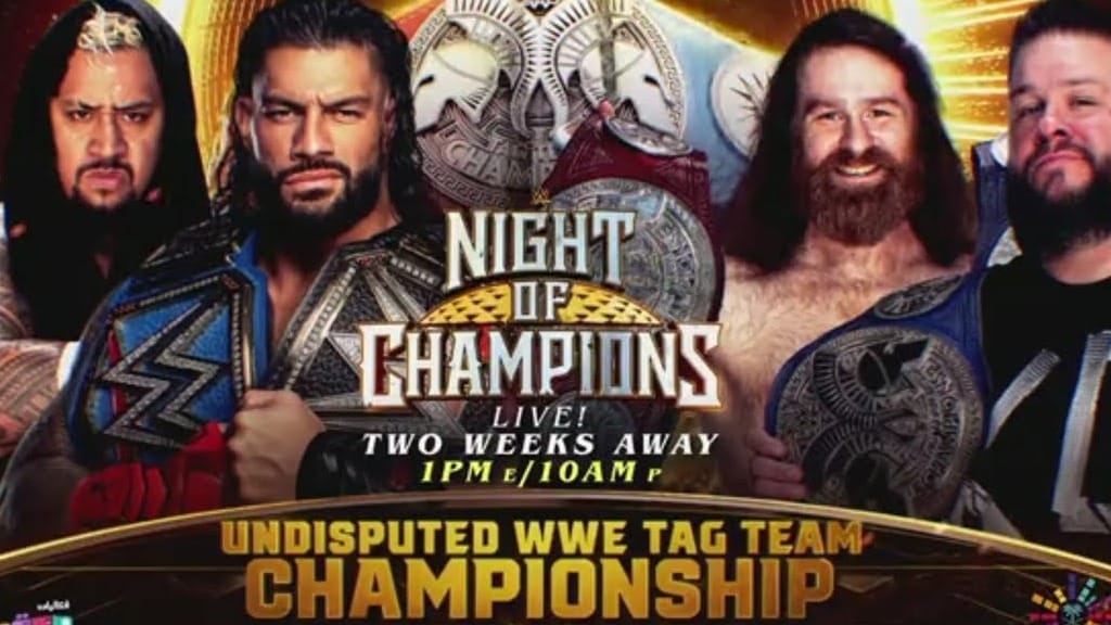 Solo Siko and Roman Reigns vs. Sami Zayn and Kevin Owens at Night of Champions