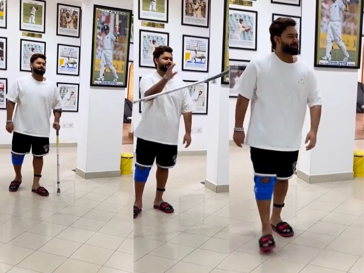 WATCH: Rishabh Pant shares video of him walking without crutches, fans get emotional