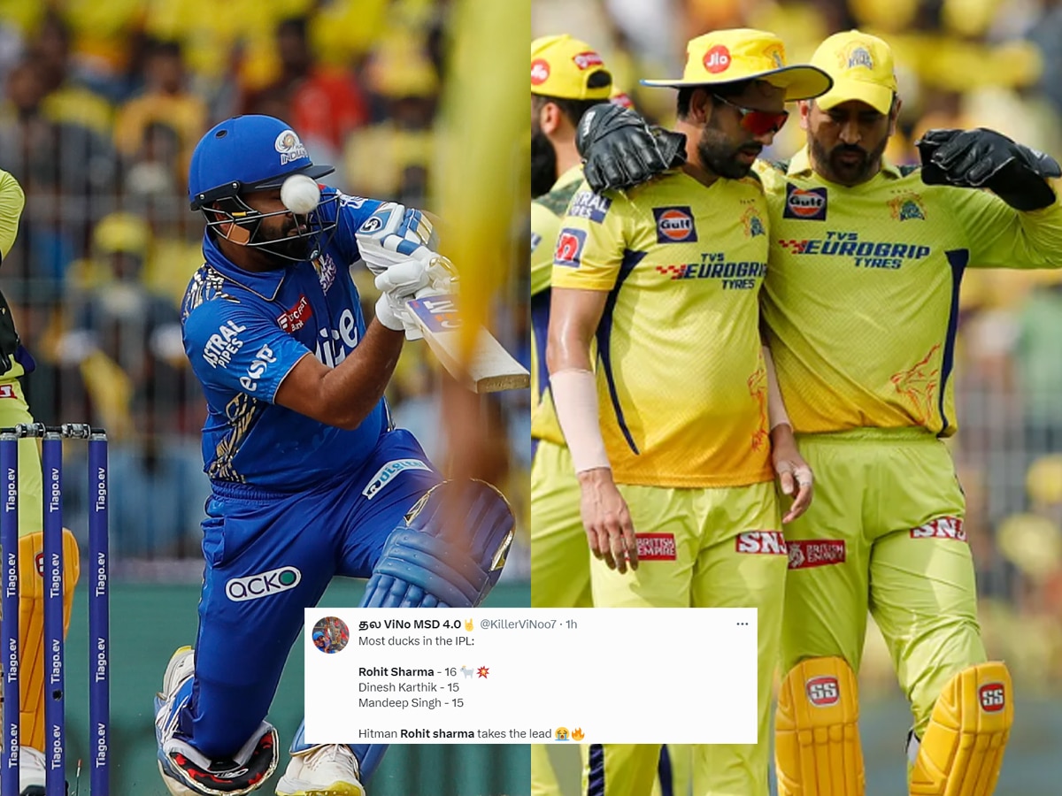 “Baba Dakeshwar Nath,” memes galore as Rohit Sharma becomes batsman with most ducks in IPL history